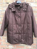 T48 bruine jas/anorak met afneembare capuchon, Ophalen of Verzenden, Gedragen, Maat 46/48 (XL) of groter, Bruin