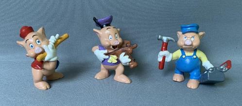 Disney - Bullyland peint à la main - 3 petits cochons, Collections, Disney, Comme neuf, Statue ou Figurine, Autres personnages