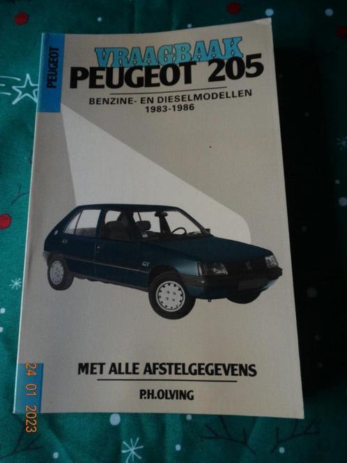 VRAAGBAAK PEUGEOT 205 - benzine- en dieselmodellen 1983/1986, Auto diversen, Handleidingen en Instructieboekjes, Ophalen of Verzenden