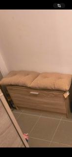 Meuble/banc à chaussures avec ou sans coussins, Maison & Meubles, Enlèvement ou Envoi, Comme neuf