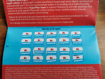 20 zegeltjes Delhaize playmobil beschikbaar voor biedingen