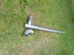 Inox rookkanaal 180mm + Beugels 200 en 230mm, Ophalen, Inox, Zo goed als nieuw, Rechte buis