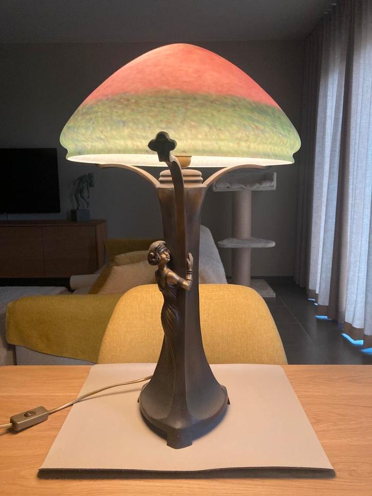 Art Nouveau lamp, Huis en Inrichting, Lampen | Tafellampen, Zo goed als nieuw, Metaal, Ophalen