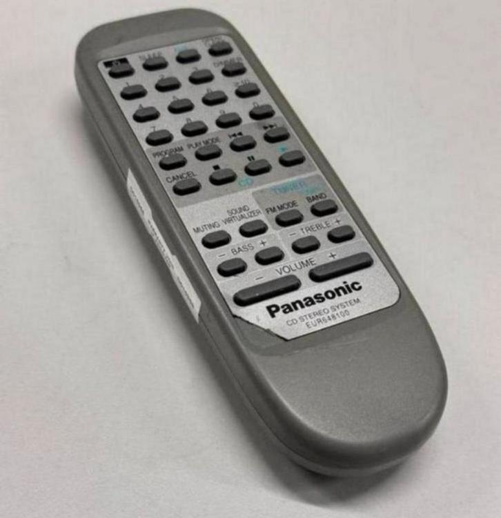Originele Afstandsbediening Panasonic EUR648100 CD Stereo, Audio, Tv en Foto, Afstandsbedieningen, Zo goed als nieuw, Origineel