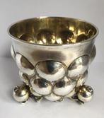 Massief zilveren wijnbeker  XVII -  XVIII  eeuw Zuid-Duits, Ophalen of Verzenden, Zilver