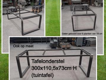 tuintafel - NIEUW tafelonderstel 300x110,5x73cm H - eettafel beschikbaar voor biedingen