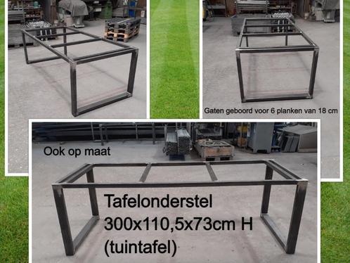 tuintafel - NIEUW tafelonderstel 300x110,5x73cm H - eettafel, Tuin en Terras, Tuintafels, Nieuw, Rechthoekig, Metaal, Ophalen