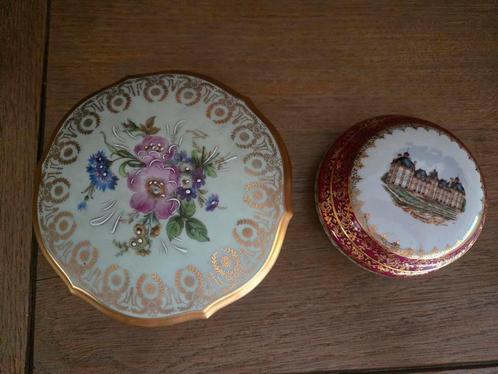 Twee vintage bonbonniers van Limoges, Antiek en Kunst, Antiek | Porselein, Ophalen of Verzenden