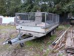 aanhangwagen 4x2m dubbel as geremd (loofrekken), Ophalen, Gebruikt