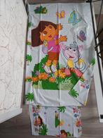 Set dekbedovertrek & kussensloop 'Dora' katoen 90x200 cm, Kinderen en Baby's, Meisje, Dekbedovertrek, Ophalen of Verzenden, Zo goed als nieuw