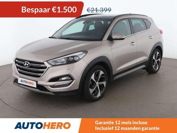 Hyundai Tucson 1.6 TGDI Executive 2WD (bj 2018, automaat), Auto's, Hyundai, Te koop, Tucson, ABS, Achteruitrijcamera, Airbags