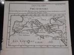 Les colonies phéniciennes antiek 1754 kopergravure kaart, Ophalen of Verzenden