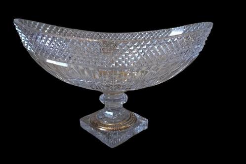 Bohemia bootvormige kristallen fruitschaal, Antiek en Kunst, Antiek | Glaswerk en Kristal, Ophalen