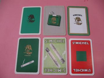 6 joker speelkaarten Sigaretten St. Michel (165) beschikbaar voor biedingen