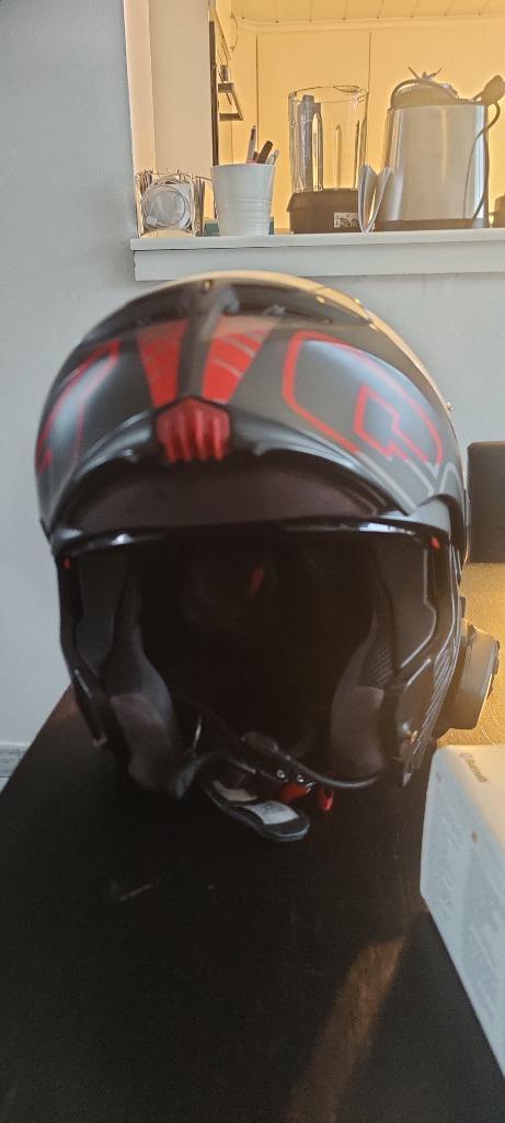 Motor integraalhelm met communicatiesysteem, Motoren, Kleding | Motorhelmen, Heren, Integraalhelm, M, AGV, Tweedehands, Ophalen