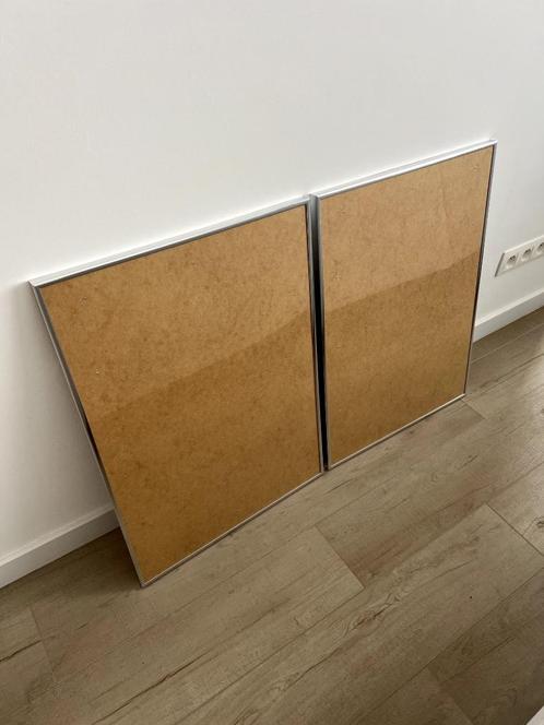 Set van grijze fotolijsten 50x70 cm, Audio, Tv en Foto, Fotografie | Fotolijsten, Zo goed als nieuw, Ophalen