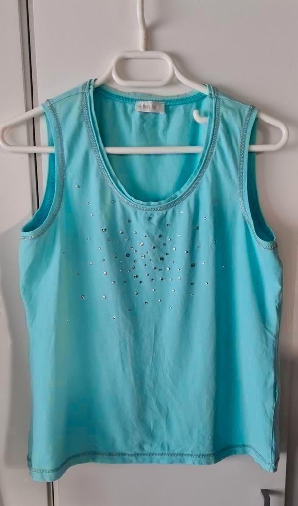Top "Bonita", maat L (mooier dan op foto), Kleding | Dames, Topjes, Zo goed als nieuw, Maat 42/44 (L), Zonder mouw, Ophalen of Verzenden