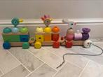 Janod houten trein compleet, Kinderen en Baby's, Speelgoed | Houten speelgoed, Ophalen of Verzenden, Gebruikt, Duw- of Trekspeelgoed