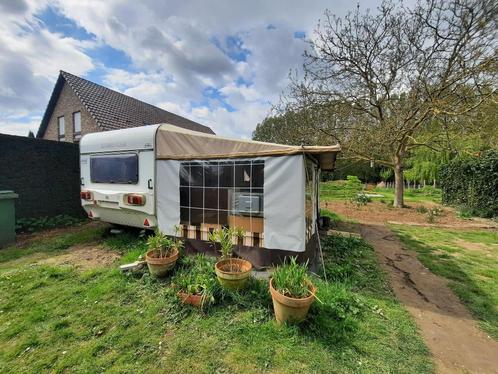 Caravan (Home-car) met voortent, Caravans en Kamperen, Caravans, Particulier, tot en met 4, 1250 - 1500 kg, Home-car, Dwarsbed