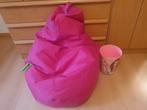 Zitzak merk Lounge roze met gratis prullenmand Top Model, Maison & Meubles, Sièges-poires, Enlèvement, Utilisé, Rose, Pouf