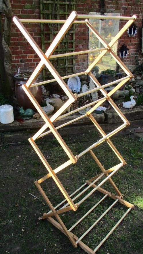 Brocante houten droogrek in perfecte staat, Antiek en Kunst, Curiosa en Brocante, Ophalen