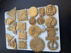 19 POIDS DORÉS AKAN BAOULE, série 22, Antiquités & Art, Enlèvement ou Envoi, Bronze