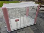 Hondenpark of bench roze, Animaux & Accessoires, Caisses pour chiens, Comme neuf, Enlèvement ou Envoi