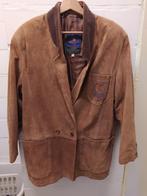 Vintage Suede jas jaren 80/90__Gruno mt38, Maat 38/40 (M), Bruin, Gruno Happin, Ophalen of Verzenden
