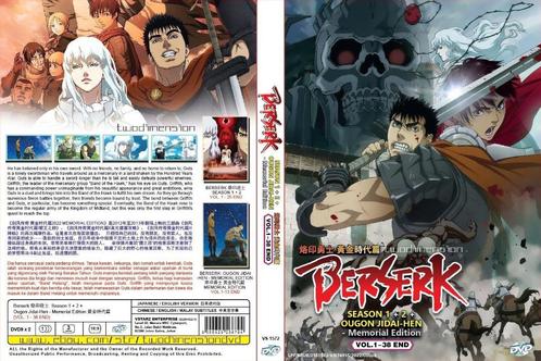 Berserk season 1 + 2 + ougon jidai-hen - memorial edition, Cd's en Dvd's, Dvd's | Tekenfilms en Animatie, Nieuw in verpakking
