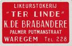LIK 160 / S K TER LINDE WAREGEM TEL 228 ROOD, Verzamelen, Speelkaarten, Jokers en Kwartetten, Verzenden, Nieuw, Speelkaart(en)
