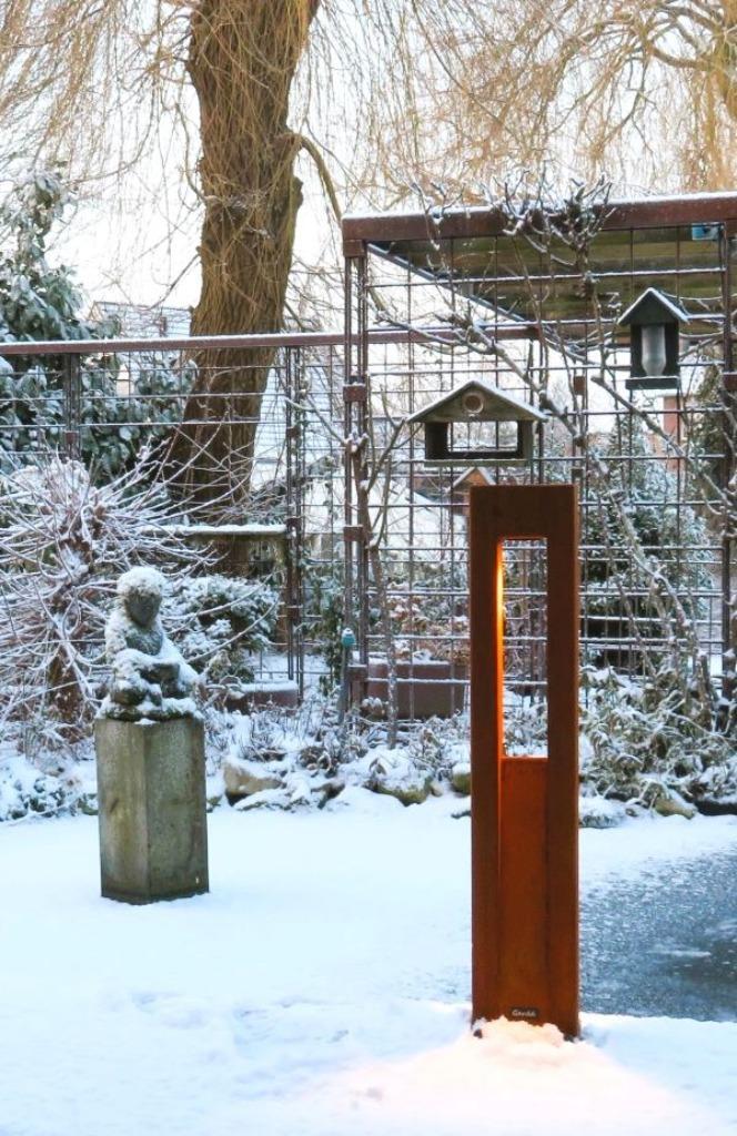 Cortenstaal buitenlampen, wandlamp, tuinverlichting, Tuin en Terras, Buitenverlichting, Nieuw, Staande lamp, Staal, Minder dan 50 watt