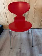 Arne Jacobsen 2 rode Ant chairs héél goede staat, Huis en Inrichting, Stoelen, Ophalen, Gebruikt, Twee, Rood
