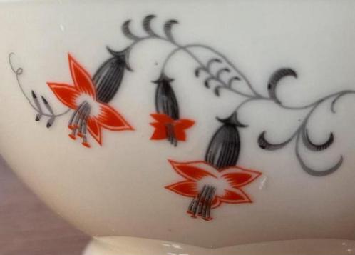 Pot à lait et sucrier Art Déco en porcelaine - Zeh Scherzer, Antiquités & Art, Antiquités | Plateaux, Enlèvement ou Envoi