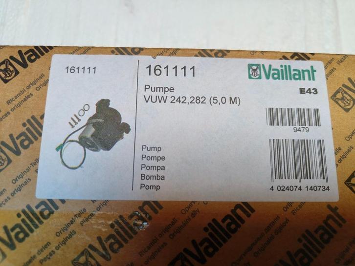 Pompe VAILLANT 161111, Doe-het-zelf en Bouw, Verwarming en Radiatoren, Nieuw, Overige typen, Ophalen
