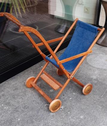 Poppewagen buggy poussette hout beschikbaar voor biedingen