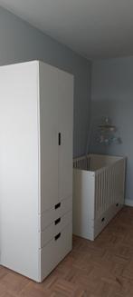 Baby- peuterbedje + kast (Ikea Stuva), Kinderen en Baby's, Kinderkamer | Complete kinderkamers, Ophalen, Gebruikt