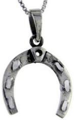 Zilveren hanger in de vorm v/e hoefijzer paard, Ophalen of Verzenden, Nieuw, Zilver, Zilver