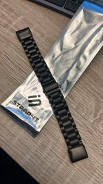 Smartwatch bandjes 22mm Garmin, Ophalen, Nieuw, Zwart