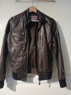 Veste blouson cuir jeune taille S brune parfait état, Enlèvement