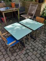 Tubax kleutertafel met tubax stoeltje, vintage, jaren 70, Ophalen