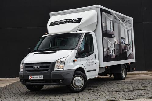 Ford Transit 1.7l Jumbo DRW - Meubelbak, Auto's, Bestelwagens en Lichte vracht, Bedrijf, Te koop, Lichtsensor, Radio, Trekhaak