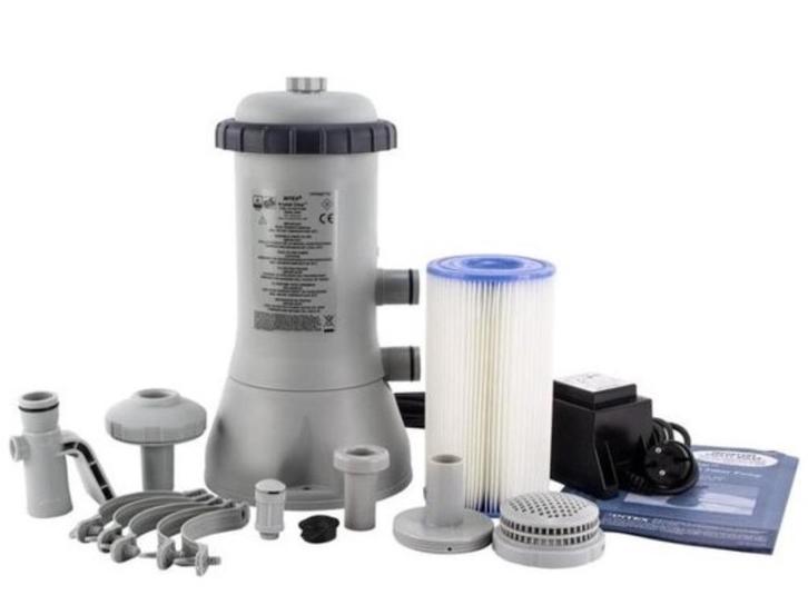 Pomp vr Zwemb. Intex te Filteren 28604GS-2300L/u+onderh.set, Tuin en Terras, Zwembad-toebehoren, Zo goed als nieuw, Zwembadpomp