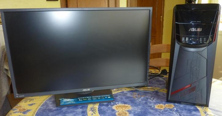 PC de bureau ( desktop ) Asus + Ecran ASUS ordinateur, Computers en Software, Desktop Pc's, Refurbished, HDD, SSD, Met videokaart