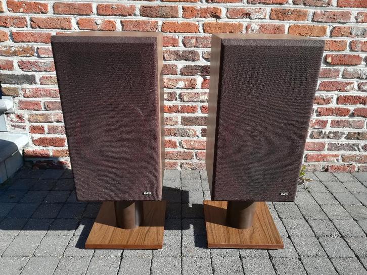 Bowers vintage speakers, gereviseerd, zeer goede sound, Audio, Tv en Foto, Luidsprekerboxen, Refurbished, Front, Rear of Stereo speakers