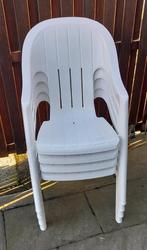 Tuinstoelen vier stuks, Ophalen, Kunststof, Stapelbaar