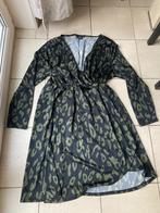 Nieuwe zwart met groene jurk - maat 50 / 52, Nieuw, Jurk, Ophalen of Verzenden, Zwart