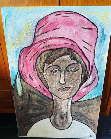 Groot kunstwerk vrouw  beschikbaar voor biedingen