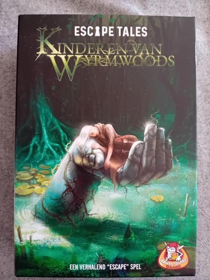 Bordspel - ESCAPE TALES - Kinderen van Wyrmwoods, Hobby en Vrije tijd, Gezelschapsspellen | Bordspellen, Zo goed als nieuw, Een of twee spelers