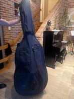 Hoes 3/4 contrabas, blauwe hoes van het merk Gewa, Muziek en Instrumenten, Ophalen, Zo goed als nieuw, Contrabas