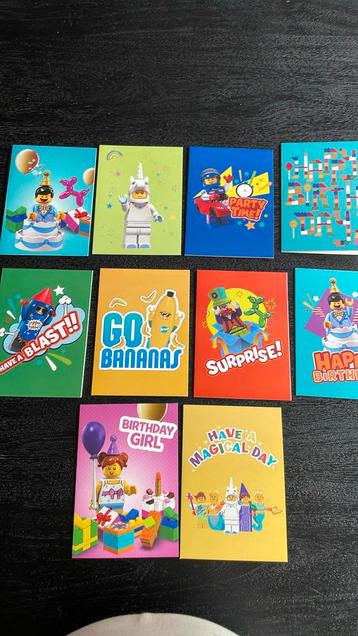 10 wenskaarten Lego, Enlèvement, Neuf
